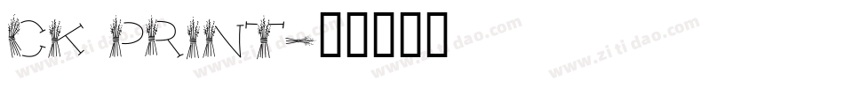 CK Print字体转换